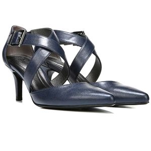 NWOT. Faux leather high heel shoes